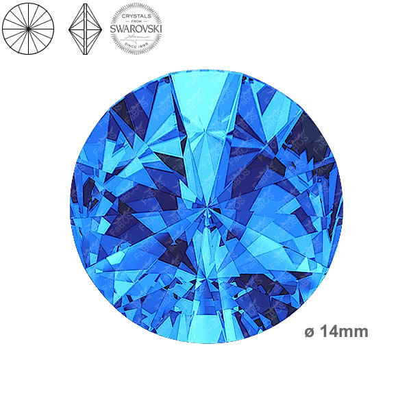 Swarovski Rivoli Sapphire 14mm