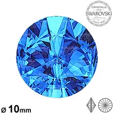 Swarovski Rivoli Sapphire 10mm