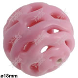 Korálek vinutý růžov kulička