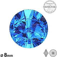 Swarovski Rivoli Sapphire 08mm