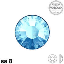 Swarovski Hotfix Aquamarine ss 08