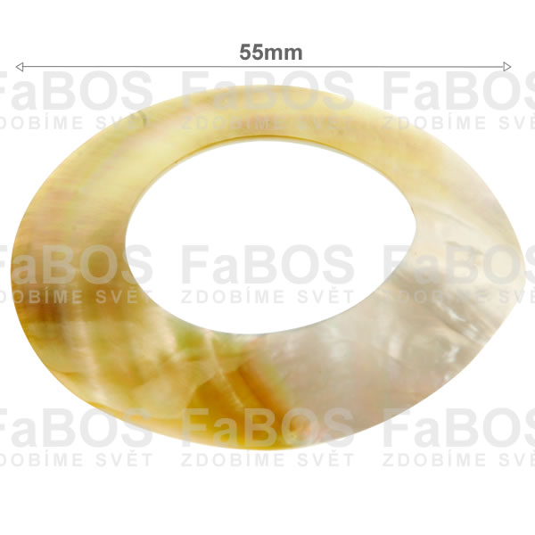 Perleť Perleť kruh s otvorem průměr 55mm - FaBOS