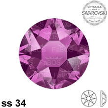 Swarovski Hotfix Fuchsia ss 34