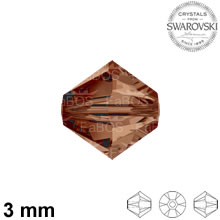 Swarovski Xilion Bead Smoked Topaz 3mm