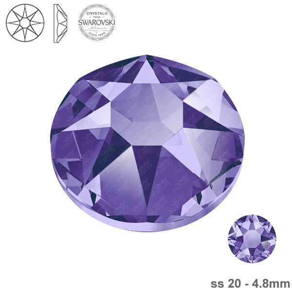 Swarovski Hotfix Tanzanite ss 20