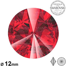 Swarovski Rivoli Light siam 12mm