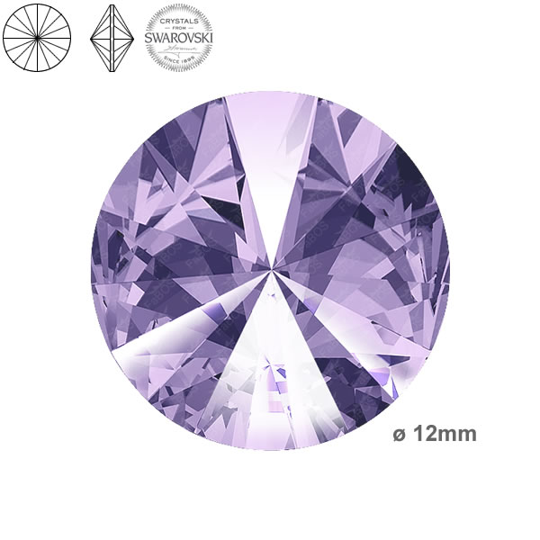 Swarovski Rivoli Violet 12mm