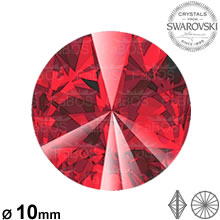 Swarovski Rivoli Light siam 10mm