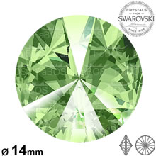 Swarovski Rivoli Peridot 14mm