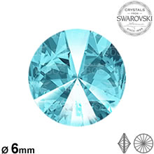 Swarovski Rivoli Light turquoise 06mm