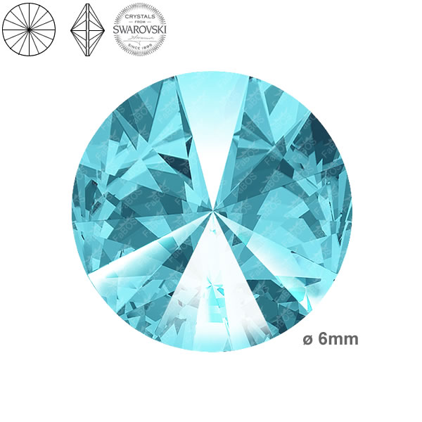 Swarovski Rivoli Light turquoise 06mm