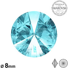 Swarovski Rivoli Light turquoise 08mm