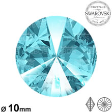 Swarovski Rivoli Light turquoise 10mm