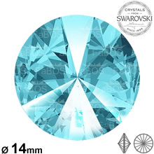 Swarovski Rivoli Light turquoise 14mm