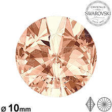 Swarovski Rivoli Light peach 10mm