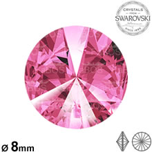 Swarovski Rivoli Rose 08mm