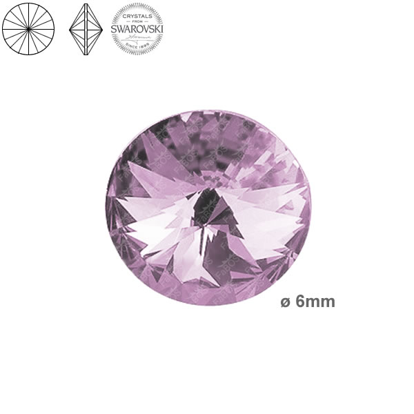 Swarovski Rivoli Light amethyst 06mm