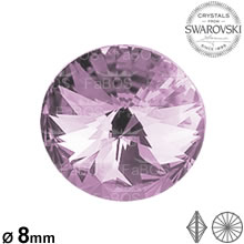 Swarovski Rivoli Light amethyst 08mm