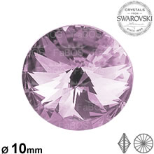 Swarovski Rivoli Light amethyst 10mm