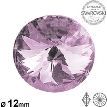 Swarovski Rivoli Light amethyst 12mm