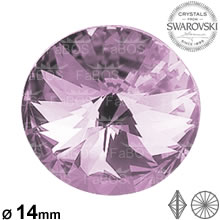 Swarovski Rivoli Light amethyst 14mm