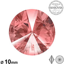 Swarovski Rivoli Padparadscha 10mm