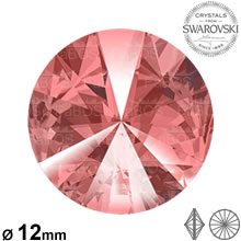 Swarovski Rivoli Padparadscha 12mm