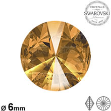 Swarovski Rivoli Topaz 06mm