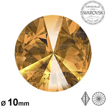 Swarovski Rivoli Topaz 10mm