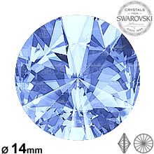 Swarovski Rivoli Light sapphire 14mm