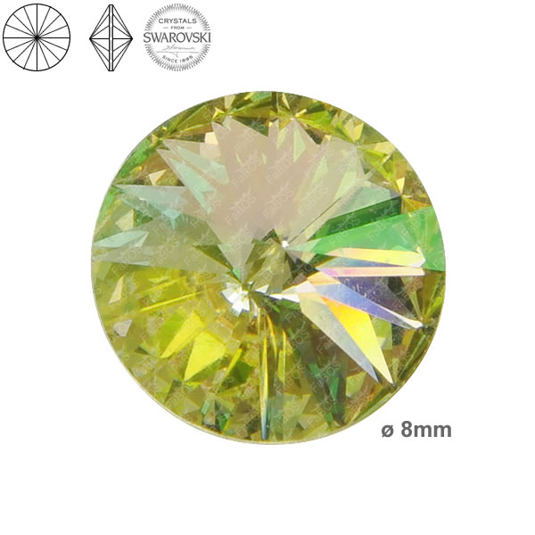 Swarovski Rivoli Crystal luminous green 08mm