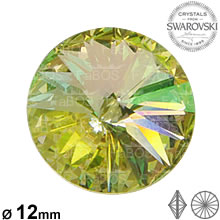 Swarovski Rivoli Crystal luminous green 12mm