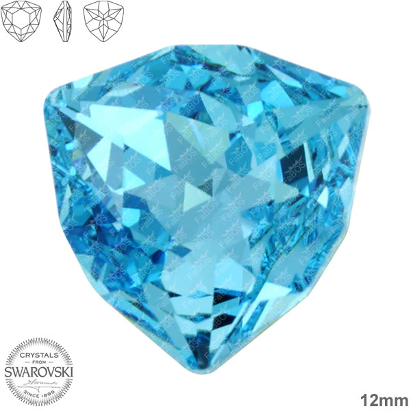 Swarovski Trilliant Aquamarine 12mm