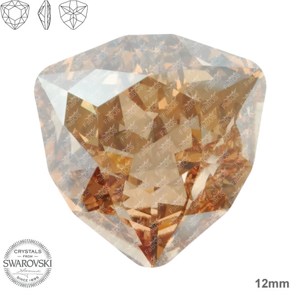 Swarovski Trilliant Golden Shadow 12mm