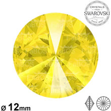 Swarovski Rivoli Yellow Opal 12mm