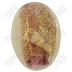 Korálek vinutý fialovo-zlaté vajíčko