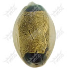 Korálek vinutý černo-zlaté vajíčko