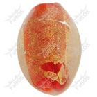 Korálek vinutý červeno-zlaté vajíčko