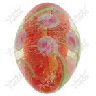 Korálek vinutý červené vajíčko malované