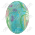 Korálek vinutý modré vajíčko malované