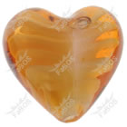 Korálek vinutý oranžové srdce