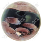 Korálek vinutý fialovo-černá kulička