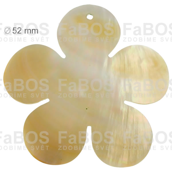 Perleť Perleť kytička - průměr 52mm - FaBOS