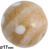 Korálek vinutý hnědá písková kulička