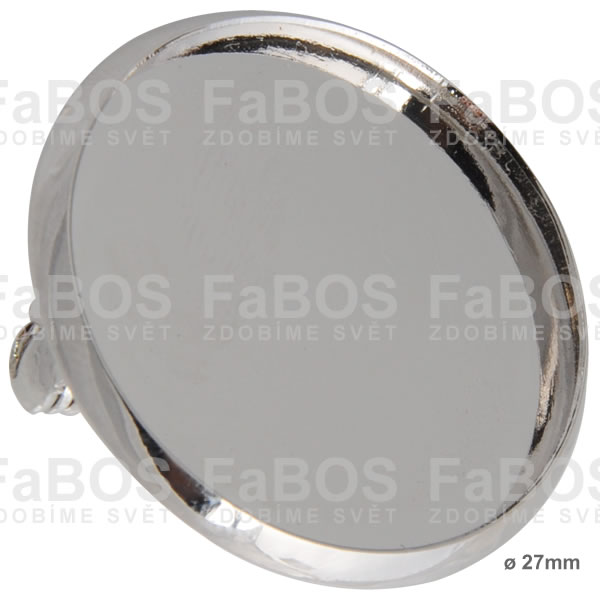 Lůžko epoxy čočka kulaté brož 27mm porhodiováno