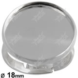 Lůžko epoxy čočka kulaté prsten 18mm porhodiováno