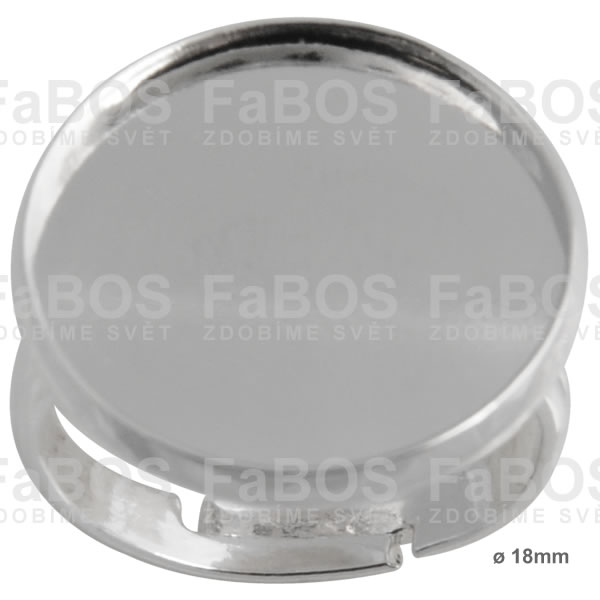 Lůžko epoxy čočka kulaté prsten 18mm porhodiováno