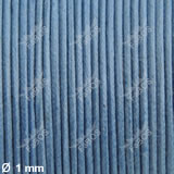 Voskovaná šňůra 1 mm modrá