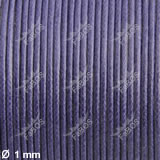 Voskovaná šňůra 1 mm fialová