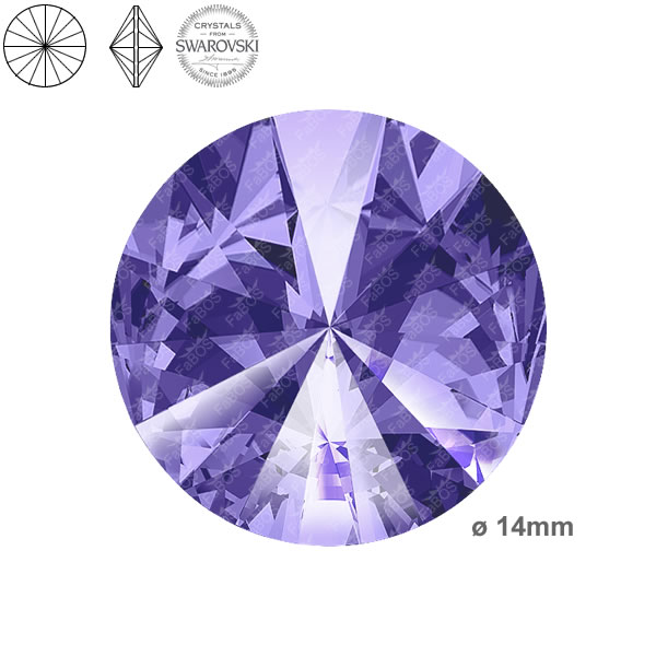 Swarovski Rivoli Tanzanite 14mm